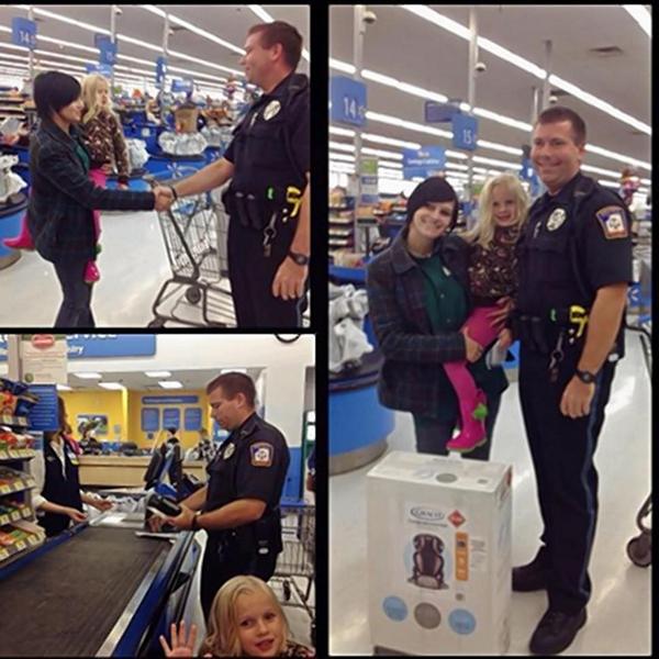 NYDailyNews's tweet image. A Michigan cop bought this mom a car seat for her daughter instead of giving her a ticket. nydn.us/1s7S52A