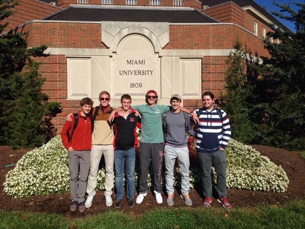 These are some on the boys hoping to start a chapter at Miami this semester. 25 guys showed up last night! <a href="/MiamiBYX/">MU BYX</a>