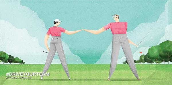 BMWPGA's tweet photo. RT for the chance to win Poulter and McIlroy celebrating their birdie run at Medinah #RyderCup #DriveYourTeam http://t.co/7Pufegaf9k