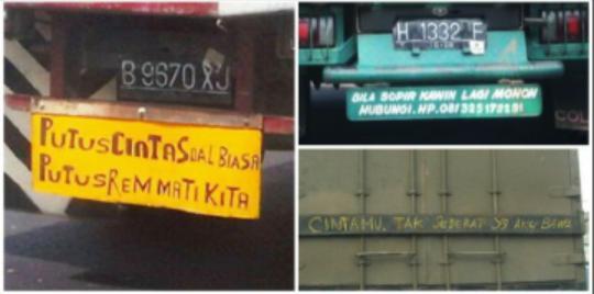 nyomansuardika5's tweet image. Ngakak liat tulisan di truk truk! ONLY IN INDONESIA @TonightShow_NET #HDITonightShow