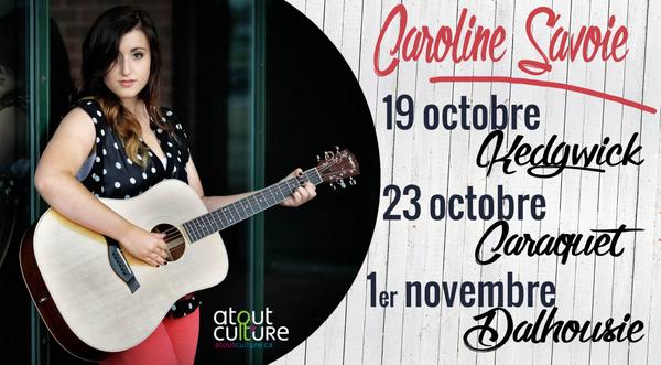 AtoutCulture's tweet photo. Ne manquez pas le show de @caroosavoie à #Kedgwick, #Caraquet et #Dalhousie! En vente sur http://t.co/7ydJLLwEMC . http://t.co/plZod6ykZ5