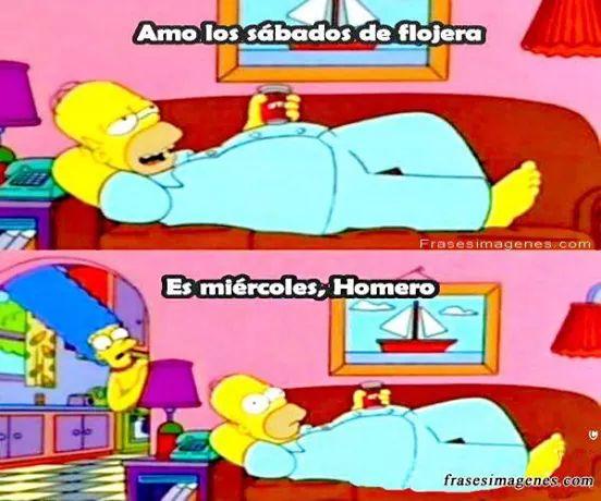 SimpsonsNacion's tweet photo. Pero, ¿Quién no ama los sábados de flojera?. http://t.co/u7znIkUwIN