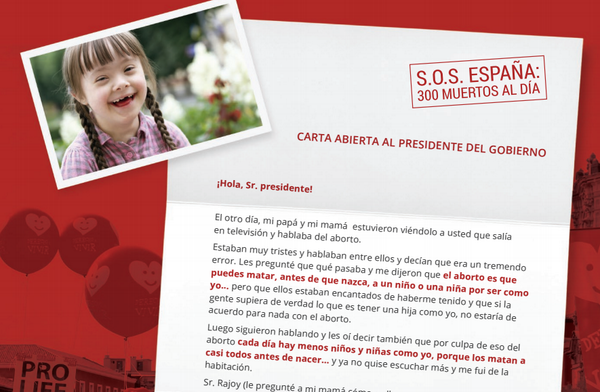 derechoavivir's tweet photo. Lucía tiene 9 años y #SíndromedeDown: "Por favor, no maten a más niños como yo antes de nacer" http://t.co/TXErJjm4me http://t.co/JK5Xud5p1v