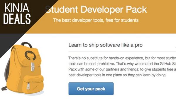 KinjaDeals's tweet photo. If you have a .edu email address, GitHub is giving away a ton of free development tools. http://t.co/ffFH1h1obK http://t.co/ZbExNScJOV
