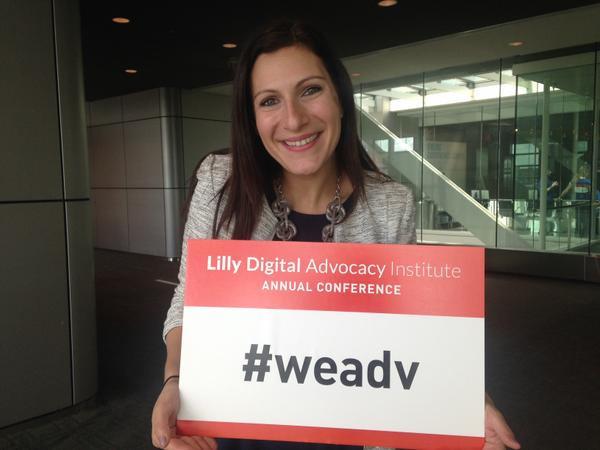 EliLillyandCo's tweet photo. A big thanks to @dcconcierge for your wonderful insights on digital storytelling at today's #weAdv conference! http://t.co/bzdZApHVeO
