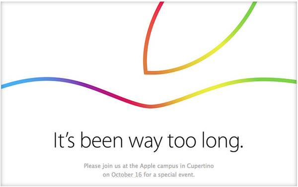 matthewadavid's tweet photo. Set your calendars for the next Apple event - Oct 16 #ipadrefresh (desperately hoping for new Apple TV) http://t.co/Sw8drXqSMp