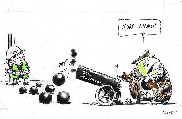 otiose94's tweet photo. #AusUnions, #SenBrandis, #RC Reload by #moir_alan Β© https://t.co/cmYpXSD95v #VoteALP #abcnews24 https://t.co/1d0spIbQsQ #auspol π