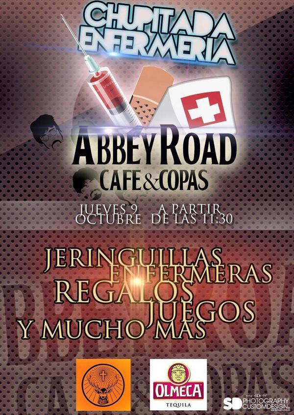 enferpalen2015's tweet photo. Como todos los JUEVES.... CHUPITADA ENFERMERA en @Go_Abbeyroad desde las 23:30 ¡¡OS ESPERAMOS!! #juevesuniversitarios http://t.co/un4CfBuB3c