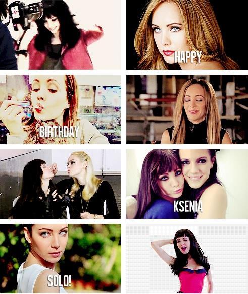  Today is the birthday of an amazing person! ksenia solo happy birthday !!! 