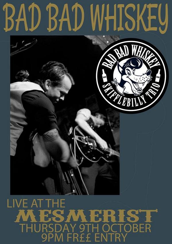 BadBadWhiskeyUK's tweet image. TOMORROW!
We're playing @mesmeristbar Brighton
9pm! £FREE!
#livemusic #brightonlive @drinkinbtn