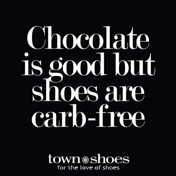 Shoeminded's tweet photo. Chocolate or shoes? Shoes!!Credit: @townshoes #chocolate #shoes #Shoeminded #loveit #funny http://t.co/vvcZFdTUi8