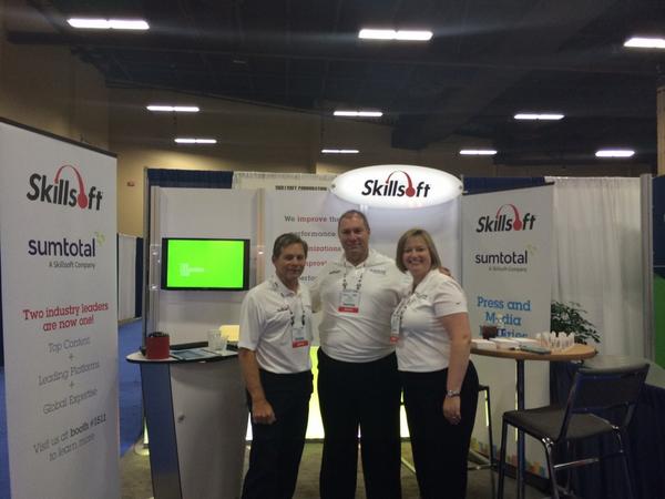 Melynda_H's tweet image. Two industry leaders are now one...and working together at #HRTechConf @Skillsoft @SumTotalSystems #LearningAge.