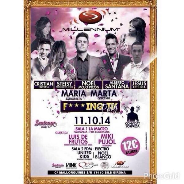 AlbertoSantana_'s tweet photo. Este viernes estaremos el señor @NoelBayarri y yo,presentando @FiestasOjen y el sábado de nuevo en @millenniumcc 😘😘 http://t.co/tVquj7p7XA