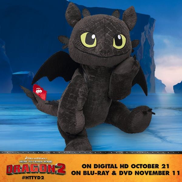 Dreamworks's tweet photo. It’s #BringYourTeddyBearToWorkDay, and your #HTTYD2 toys are totally ready to celebrate, too! http://t.co/6OUZ9wwwWd