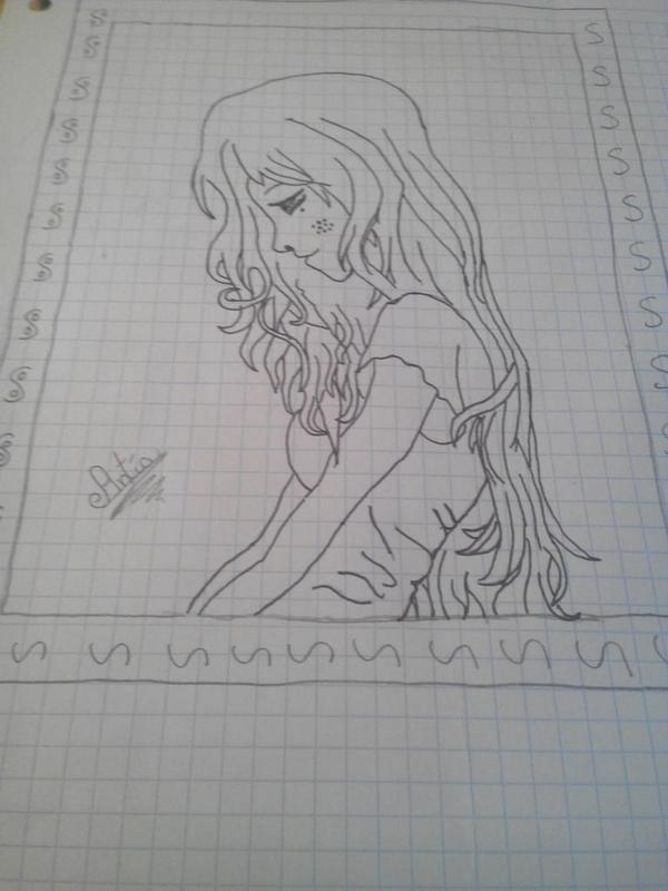 antiaomg's tweet photo. Dibujando aki en casa aburrida,tipas manga😃 http://t.co/1TIyMhKHiN