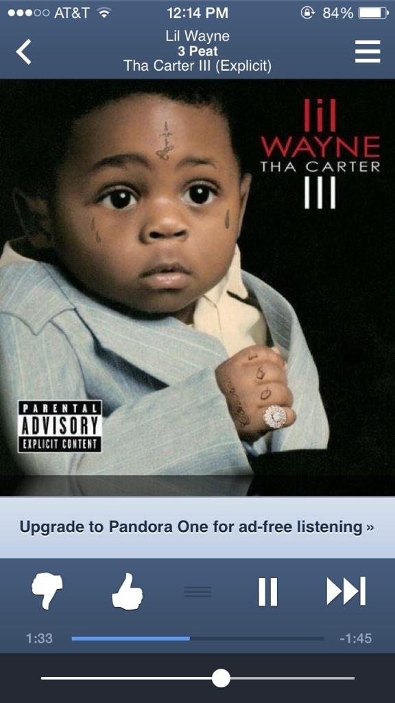 NotTotsymanning's tweet photo. “@PapaValentine: The song that @NotTotsymanning will listen to every morning this season #3peat http://t.co/TgDIEWN3W5”lil wayne on dem hoes
