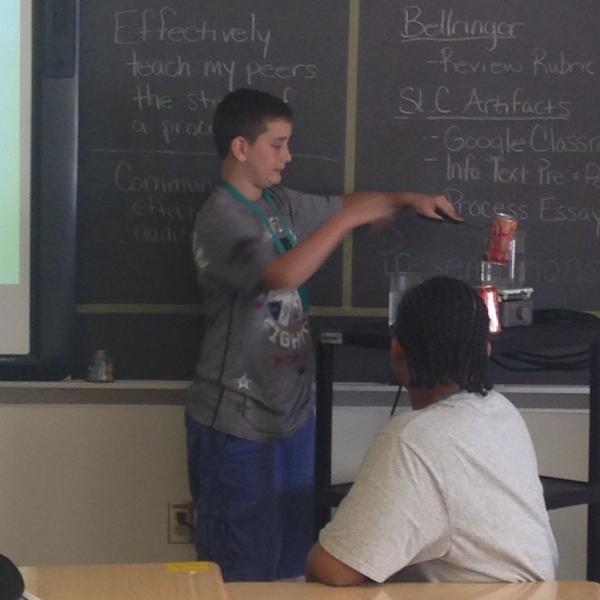 IntegrityLHC's tweet photo. A live demonstration for our Process Essays! #wearewayne #LHCGiants #LHCintegrity http://t.co/urBtIjG4Pi