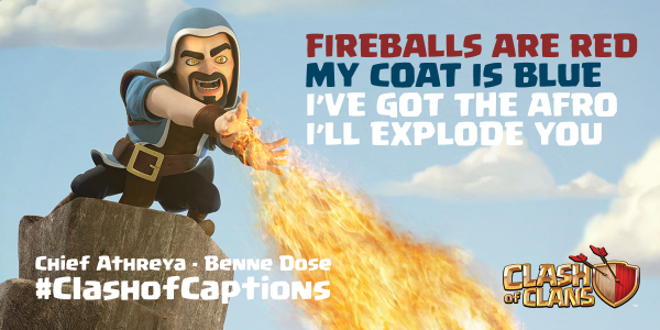 ClashofClans's tweet photo. Last but not least,  Chief Athreya from the clan Benne Dose! Congrats on winning the #clashofcaptions contest! http://t.co/qAcFoGjfTN