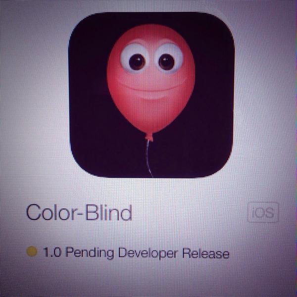 mainstream7's tweet photo. COLOR-BLIND IS READY! Just doing some play testing before official launch! #gamedev #indiedev #indie #iosdev #iosgame http://t.co/OgcUnwOAdf