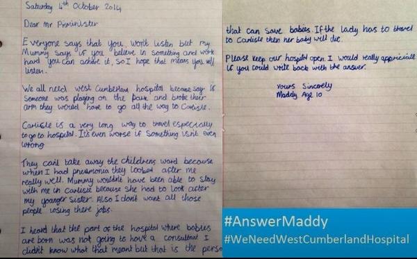 keavyhorricks's tweet photo. @LeonAndJune , any chance of a retweet? We're trying to save our hospital and get @David_Cameron to #AnswerMaddy http://t.co/jRb9bghQs6