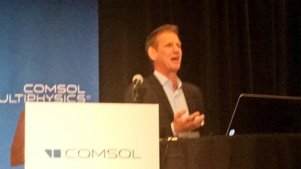 DEeditor's tweet image. COMSOL founder and CEO Svante Littmarck presenting COMSOL 5.0 at #COMSOLconf14 #simulationdrivendesign