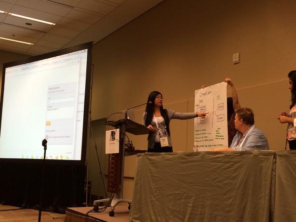 carohadad's tweet photo. At #ghc2014 #opensource @DarfurandBeyond and an amazing team created an SMS App For Chad with @InSTEDD 's #mbuilder http://t.co/f9PI86dYJL