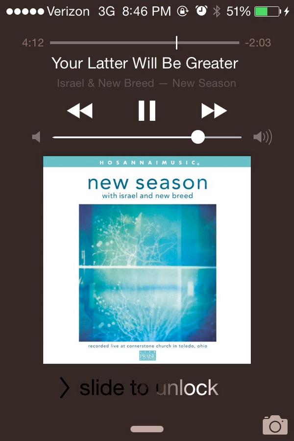 This song right here! Your Latter WILL be GREATER! @israelhoughton #classic #timelessmessage #encouragement