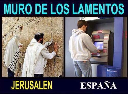 SonParecidos's tweet photo. El Muro de los lamentos en Jerusalem y en España... http://t.co/bU2HbrFMBF