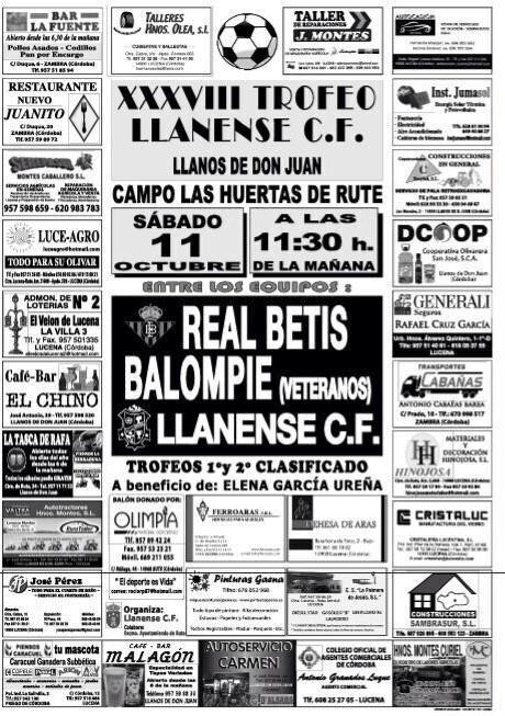 RuteCalidadCF's tweet photo. ¡Este sábado a las 11:30 anímate y vente a la Ciudad Deportiva! Llanense C.F - Real Betis Balompié (Veteranos) RT. http://t.co/oZbKUGDU6y