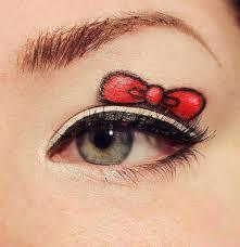 #Halloween eye #makeup? We guess this will do! #hellokitty #idea