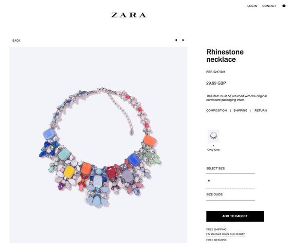 _StyleStatement's tweet image. NEW IN: Rainbow Rain £18. Same necklace as what is being sold in Zara for £29.99. 🌈☔️