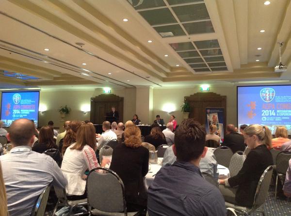 AshMorph's tweet photo. Good form @LeighClarkeAOPA opening #aopa14 http://t.co/mQAOmEU8GA