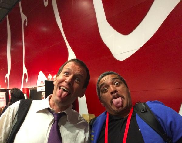 Pūkana!!! #ulearn14 #kororoberts #AdamLefstein