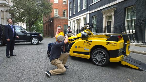 Spider monkey in action @fantomeline #DowningStreet #JETJourney #disabilityconfident #promo @CarlBrunning63