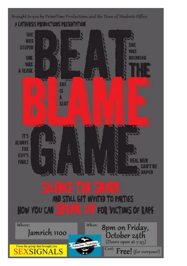 PrimeTime_Petey's tweet photo. You need to be in JXJ 1100 on Friday night! We've got Beat the Blame Game coming to you FOR FREE. Be there @ 8! #NMU http://t.co/URk1ad2Olm