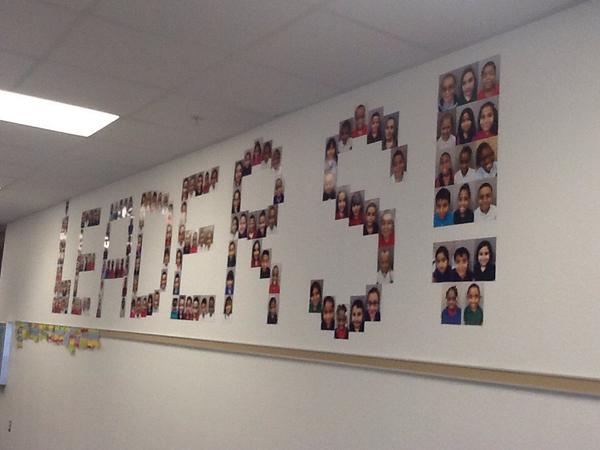 ManateeElem's tweet photo. Leaders pledge to stomp out bullying at Manatee. #Linm http://t.co/2HKwrxtZxj