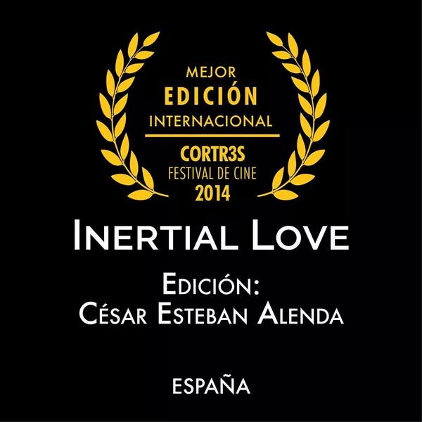COR3fest's tweet photo. Mejor Edición: Cesar Esteban Alenda de #españa de el cortometraje Inertial Love. http://t.co/LwUemUfFn6