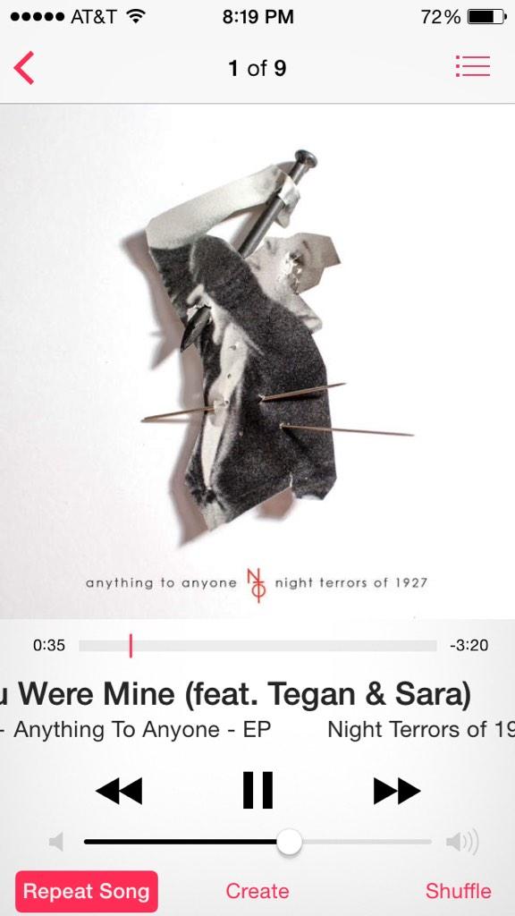aggie_ct's tweet photo. @teganandsara @nto1927 It's been on repeat! #sogood 👍 #iTunes #AnythingToAnyone #nowplaying #newtunes http://t.co/bgrI7fY90y