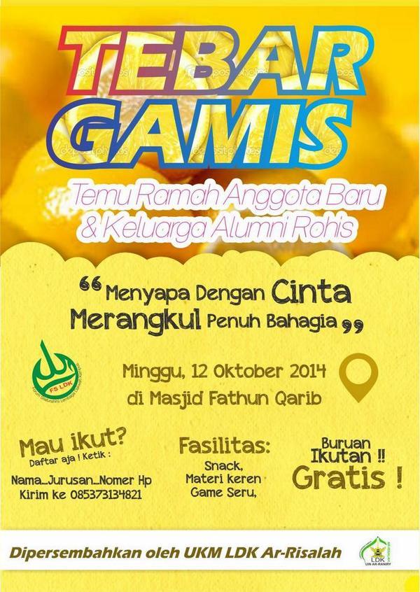 Yuk ikut #TebarGamis by <a href="/ldkarrisalah/">LDK Ar Risalah</a> via <a href="/Fahrul2012/">Fahrul Rizal</a> <a href="/FsldkAceh/">FSLDK Aceh</a> <a href="/Sya_ArRaniry/">FAK.SYARIAH & EKIS</a> <a href="/Araniry/">UIN Ar-Raniry Banda Aceh</a> <a href="/uincommunity/">UIN | IG: @uincommunity</a> <a href="/SyamsulRijal7/">Syamsul Rijal 岳青天</a>
