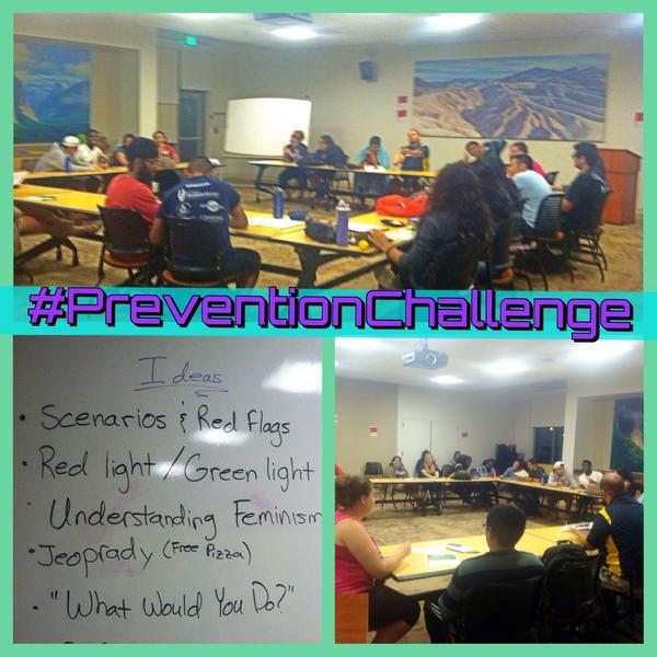 UCMCARE's tweet photo. #PreventionChallenge completed times two!! Thanks @liveucm for inviting us to your meeting tonight! #DVAM http://t.co/JIp76zkbae