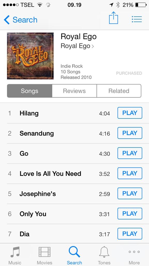 Royal Ego is officially LIVE on iTunes itunes.apple.com/id/album/royal…