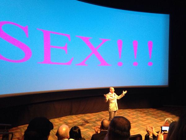 LorieMillward's tweet photo. #WMA2014 What are the primal motivations that drive art, culture, and power? Sex! Thanks Paul Gabriel! http://t.co/tmdEiBsyiI