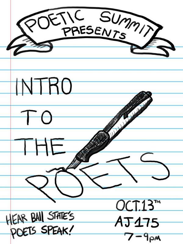 PoeticSummit's tweet image. You know what time it is? Intro to the #BallState Poets!!! #Intro2014
(after homecoming of course)