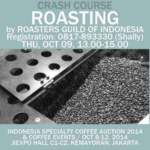Join the Crash Course on COFFEE ROASTING at Indonesian Trade Expo #ISCA2014 #coffee #indonesiancoffee #roasting