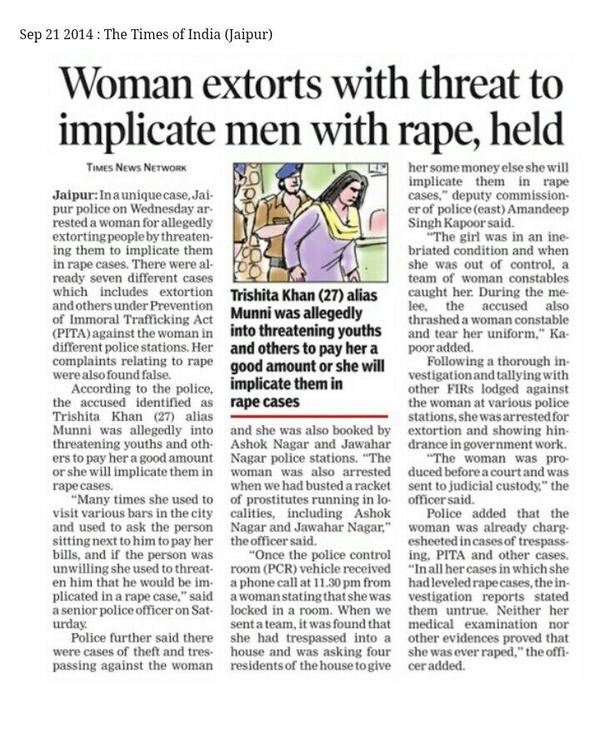 akghere's tweet photo. @aajtak #fakecases of #cupidrape #dv #498a #honeytrap. Women should pledge to fight against #GenderAparthied. http://t.co/Fr4mT8sb3W
