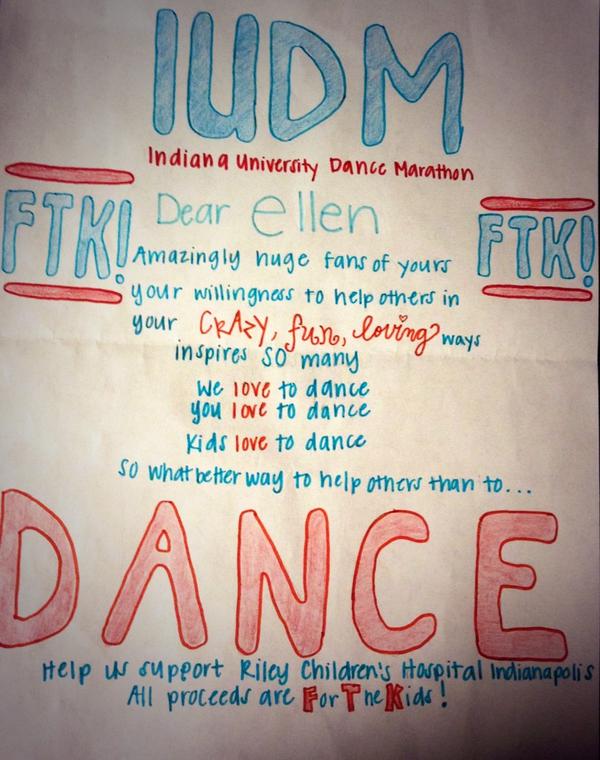 kelly_schmitz1's tweet photo. EVERYONE RT THIS SO ELLEN WILL SEE IT @TheEllenShow @madelineu @IUDM #IUDM #FTK http://t.co/FoMWxcgUyW