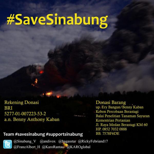ehginting's tweet photo. #SupportSinabung Dentuman dan hujan abu #Sinabung tiada henti... Kota Berastagi lumpuh total. http://t.co/TEtw8VdkD9