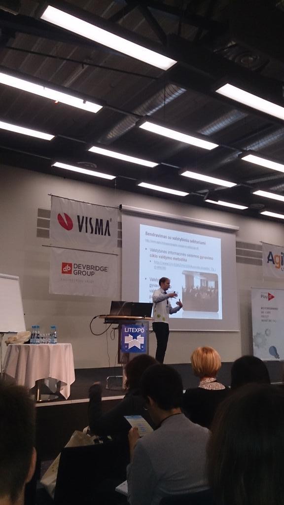 #agileturas intro speech, combining english and lithuanian. Tough as allways:)