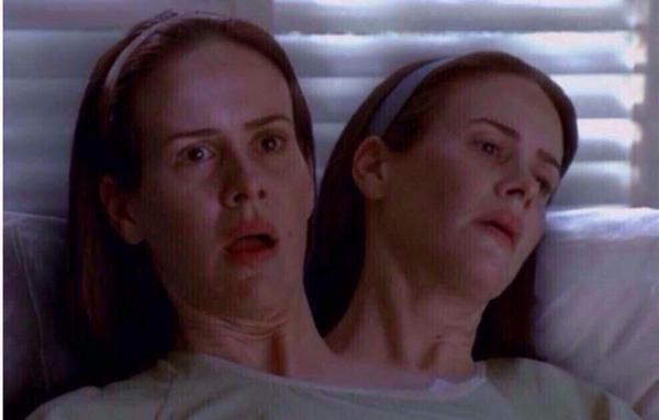 AHSrelatable's tweet image. when you fall in love with AHS and then you realize it was created by the same guy who made glee