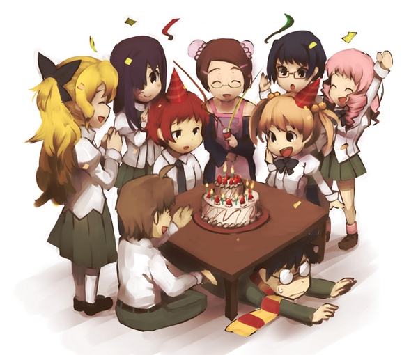 Katawa_Shoujo's tweet photo. Wow, 100 followers! Let's party! #To100More http://t.co/QDDbE6VkLn
